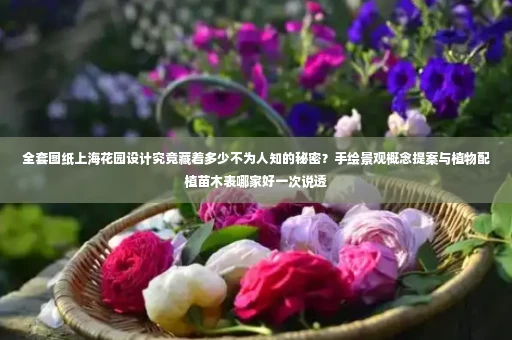 全套图纸上海花园设计究竟藏着多少不为人知的秘密？手绘景观概念提案与植物配植苗木表哪家好一次说透