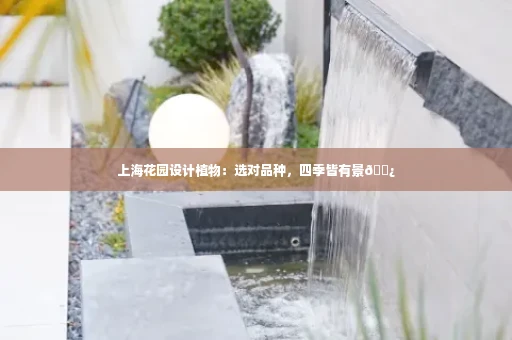 上海花园设计植物:选对品种,四季皆有景🌿